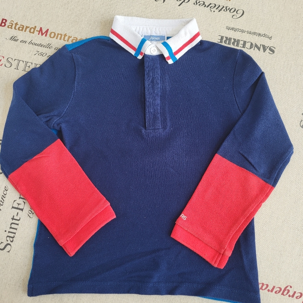 Jacadi long sleeve polo shirt